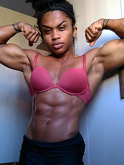 naked sexy ebony muscle stripping