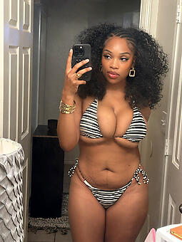 sexy black woman around bikini ambrosial pussy