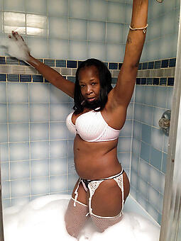 superannuated ebony mature shows her error-free pair